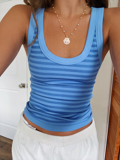 LONG STRIPED TANK